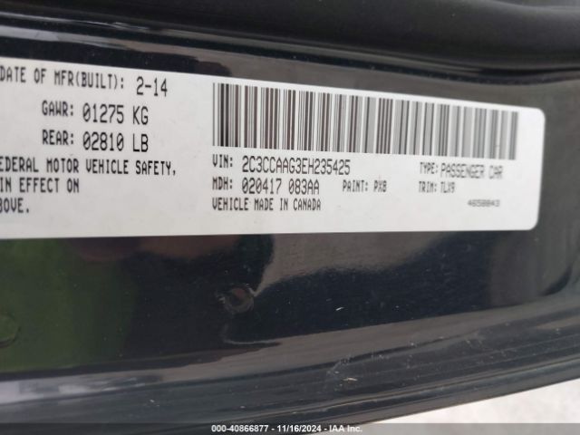 2014 CHRYSLER 300 2C3CCAAG3EH235425 Photo 8