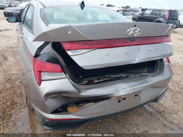 KMHLM4AJ8PU034072 Hyundai Elantra Hybrid Blue