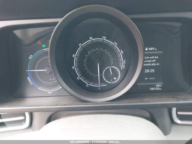 KMHLM4AJ8PU034072 Hyundai Elantra Hybrid Blue
