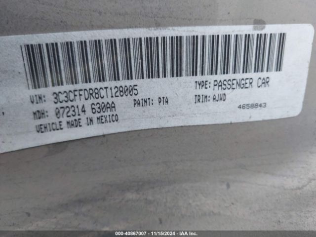 2012 FIAT 500C 3C3CFFDR8CT128005 Photo 8