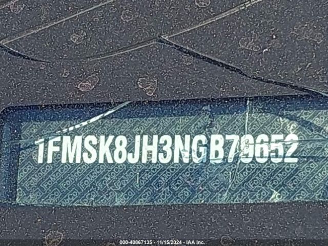 1FMSK8JH3NGB79652 Ford Explorer Timberline