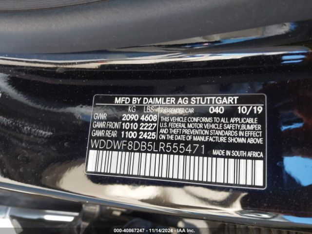 WDDWF8DB5LR555471 Mercedes-Benz C 300