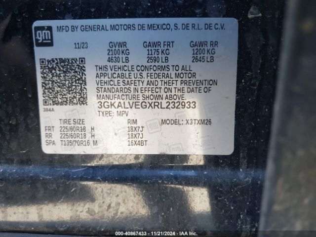 3GKALVEGXRL232933 GMC Terrain Awd Slt