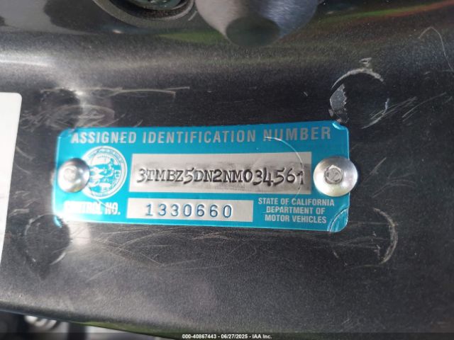 3TMBZ5DN2NM034561 Toyota 2gr-fks
