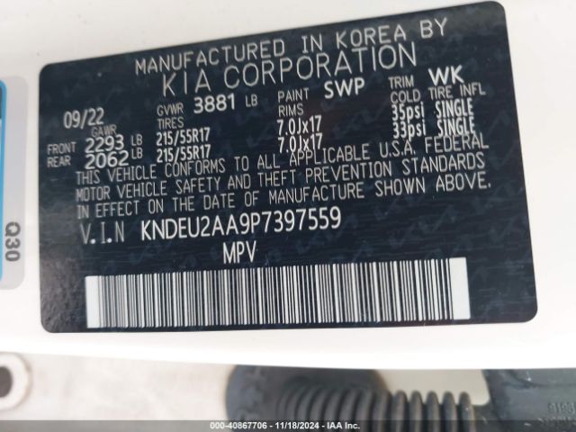 KNDEU2AA9P7397559 KIA SELTOS S