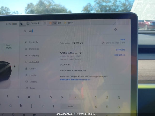 2023 TESLA MODEL Y 7SAYGDEEXPA158898 Photo 6