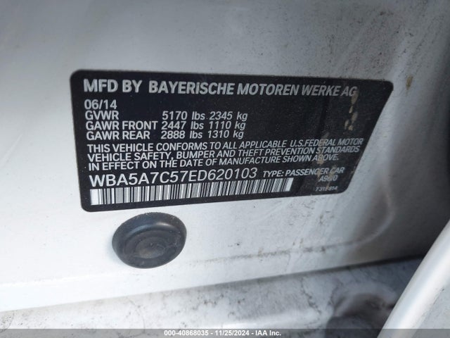 WBA5A7C57ED620103 BMW 528i Xdrive