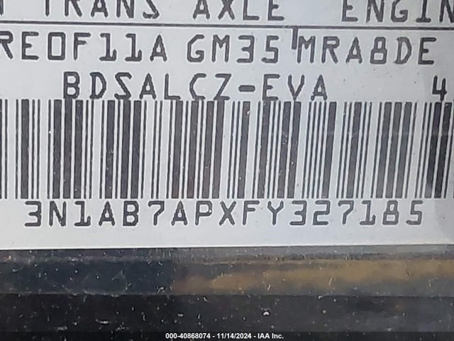 Nissan SENTRA S 2015 3N1AB7APXFY327185 Image 9