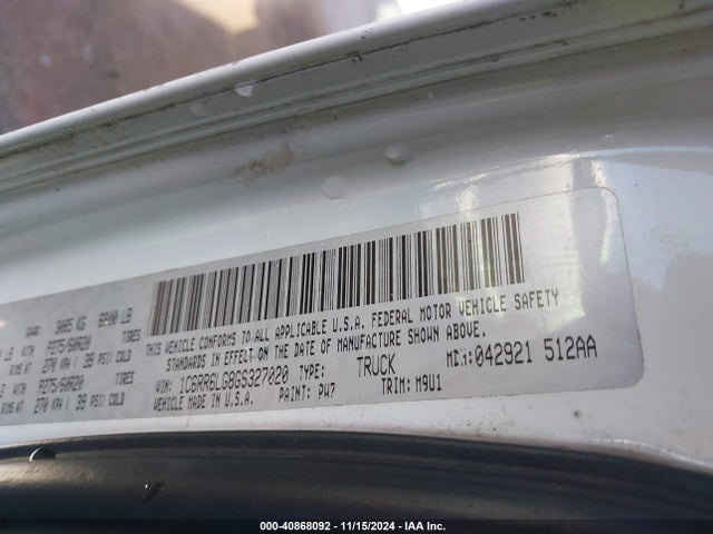 1C6RR6LG8GS327020 RAM 1500 Lone Star