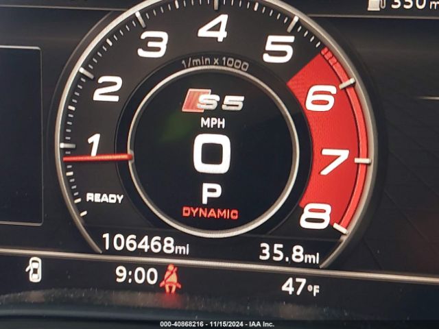 WAUC4CF57JA041563 Audi S5 3.0t Premium Plus