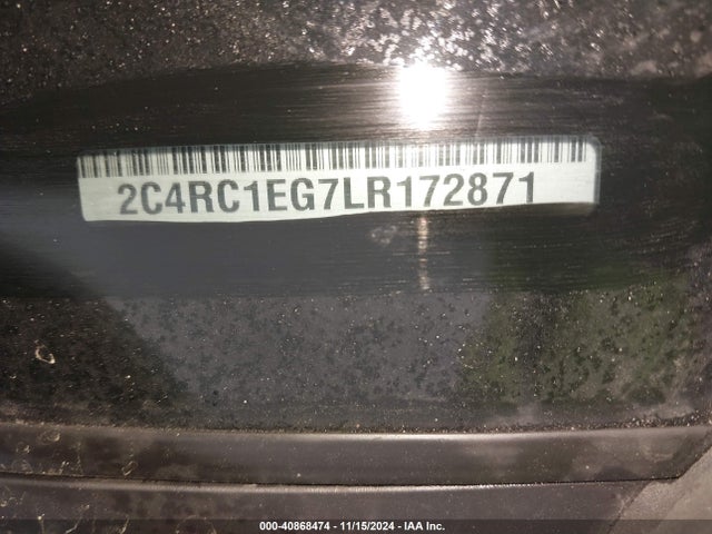 Chrysler Pacifica Touring L Plus 2020 2C4RC1EG7LR172871 Image 9