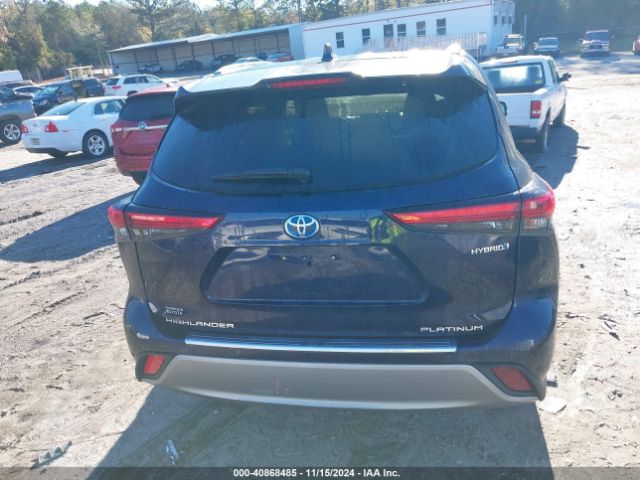 5TDEBRCH1MS015082 Toyota Highlander Hybrid Platinum