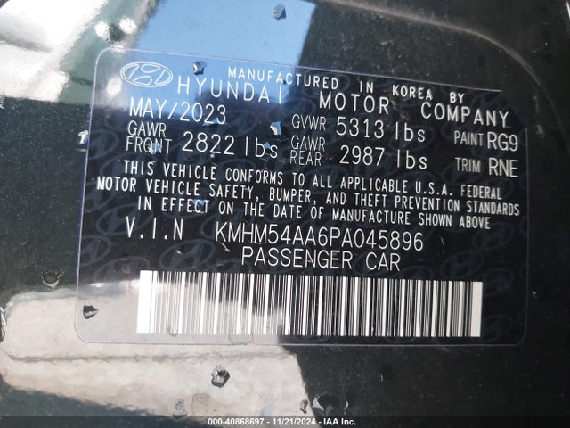 KMHM54AA6PA045896 Hyundai Ioniq 6 Limited