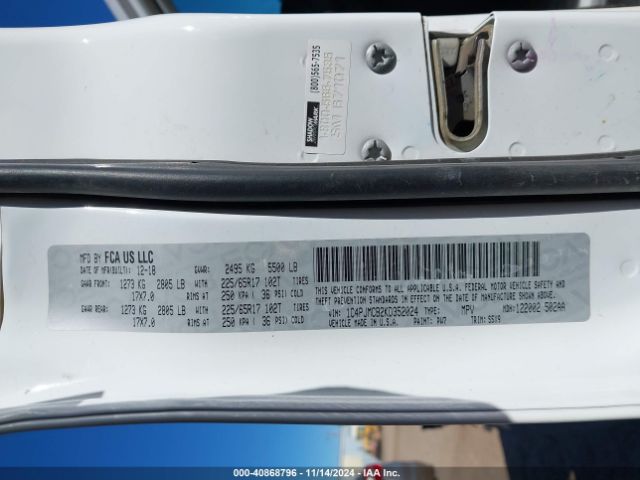 1C4PJMCB2KD352024 Jeep Cherokee Latitude 4x4
