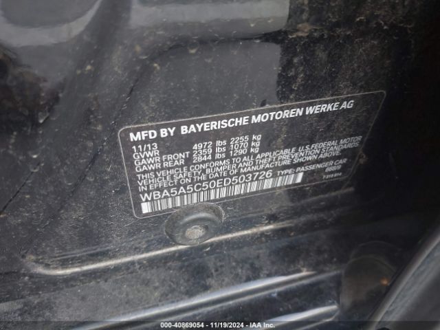 WBA5A5C50ED503726 BMW 528I