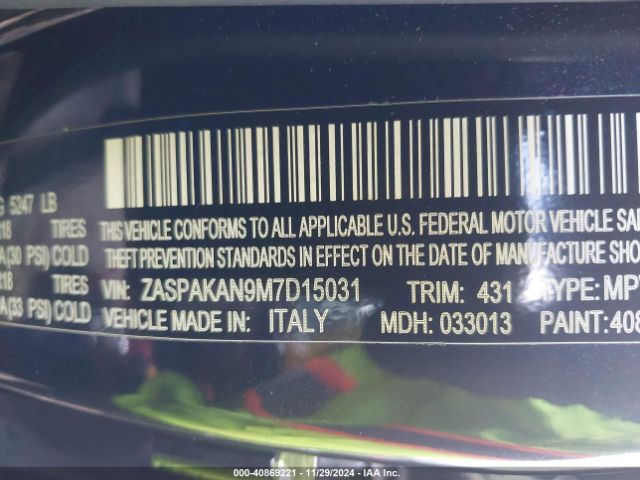 ZASPAKAN9M7D15031 Alfa Romeo Stelvio Awd