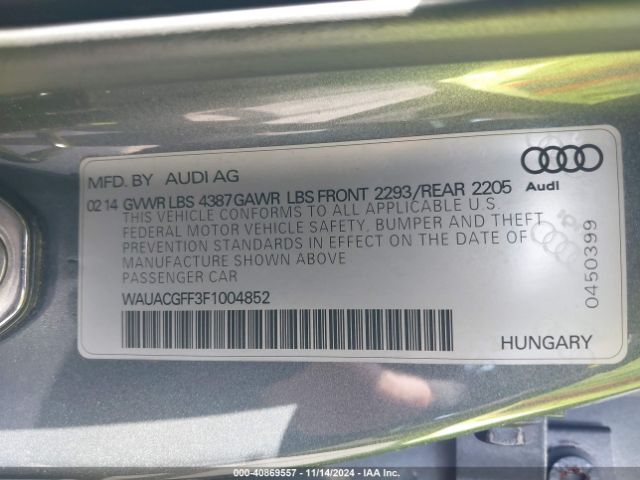 2015 AUDI A3 WAUACGFF3F1004852 Photo 8