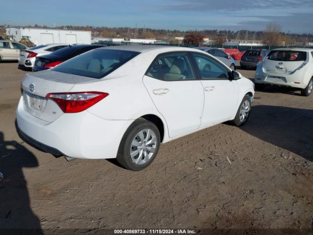 2T1BURHE8GC616059 Toyota COROLLA LE
