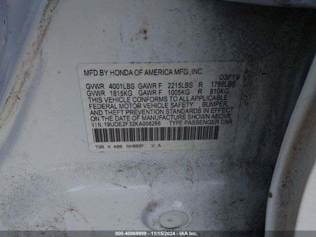 19UDE2F32KA006266 Acura Ilx Standard
