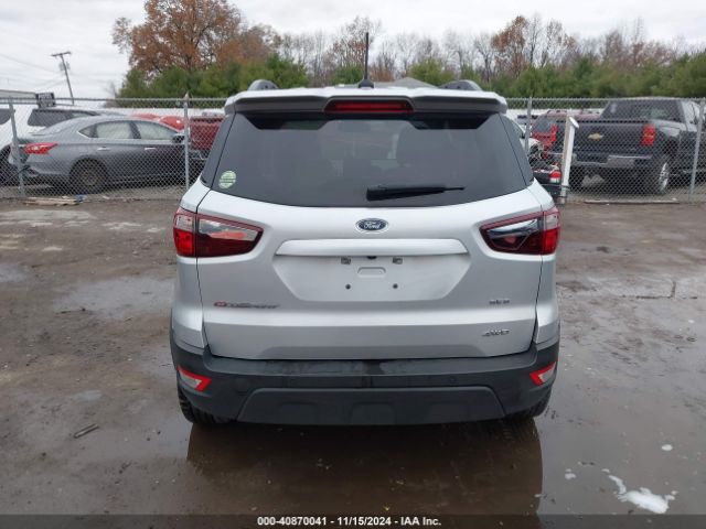 MAJ6S3JLXLC318764 Ford Ecosport Ses