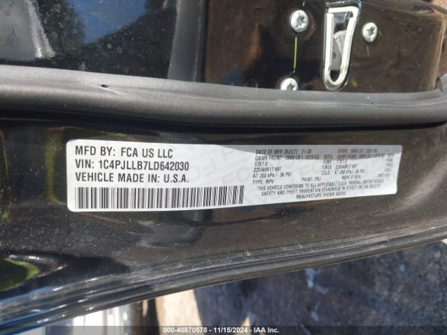 1C4PJLLB7LD642030 Jeep Cherokee Latitude Plus Fwd