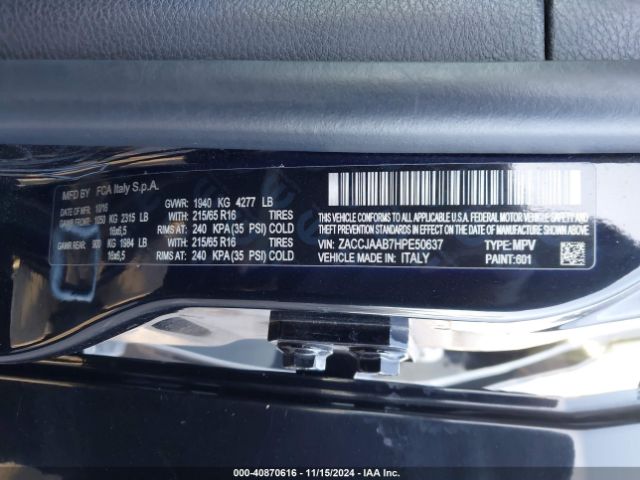 ZACCJAAB7HPE50637 Jeep Renegade Sport Fwd