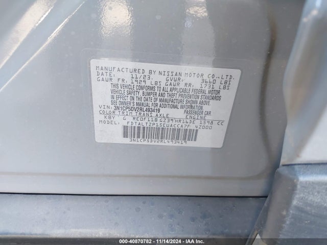 Nissan Kicks Sr Xtronic Cvt 2024 3N1CP5DV2RL493419 Image 9