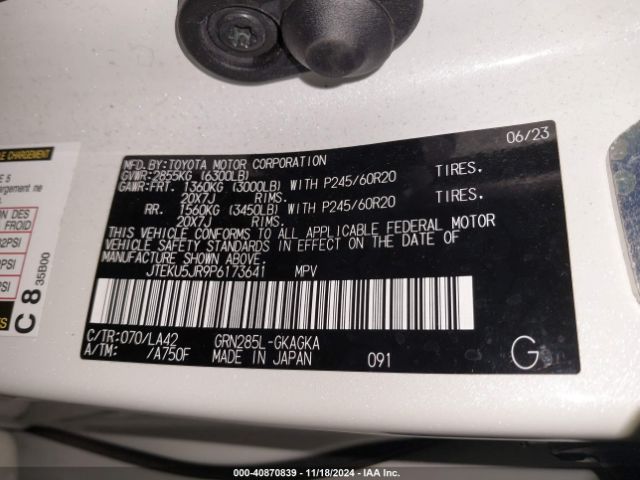 JTEKU5JR9P6173641 Toyota 4runner Limited