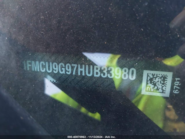 Ford ESCAPE SE 2017 1FMCU9G97HUB33980 Image 17