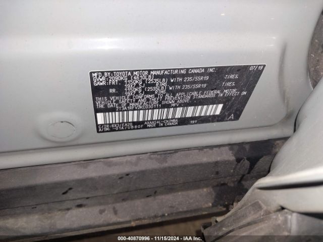 2T3A1RFV2KC030111 Toyota Rav4 Xle Premium