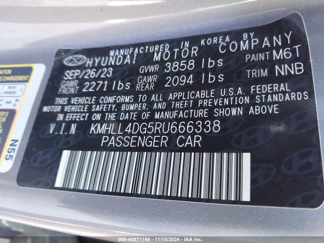 Hyundai ELANTRA SE 2024 KMHLL4DG5RU666338 Image 9