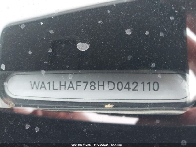 WA1LHAF78HD042110 Audi Q7 2.0t Premium