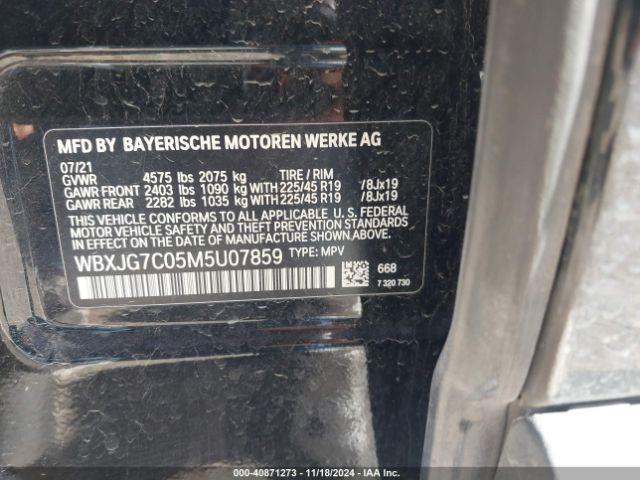 WBXJG7C05M5U07859 BMW X1 Sdrive28i