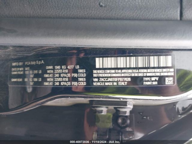 ZACCJABT0FPB77626 Jeep Renegade Latitude