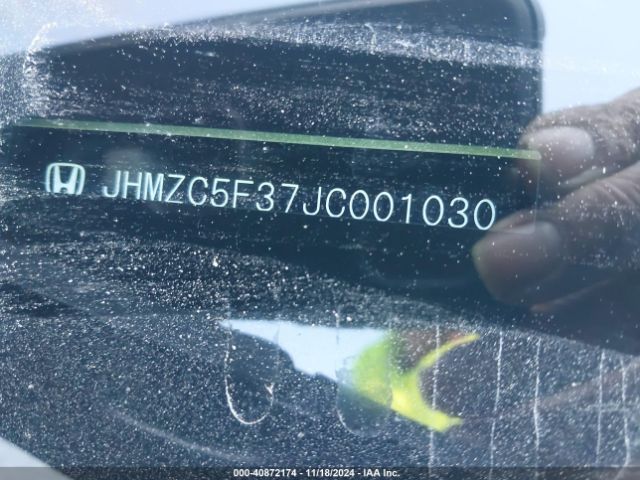 JHMZC5F37JC001030 Honda Clarity Plug-in Hybrid Touring