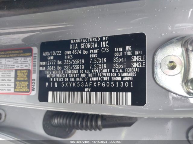 5XYK53AFXPG051301 KIA Sportage Sx-prestige