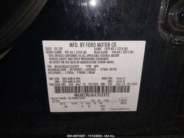 Ford Ecosport Se 2020 MAJ6S3GL6LC352322 Image 9