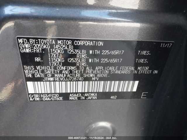 JTMWFREV0JJ728740 Toyota Rav4 Adventure/xle