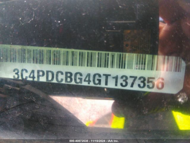 3C4PDCBG4GT137356 Dodge Journey Sxt