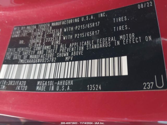 7MUCAAAG6NV025782 Toyota Corolla Cross Le