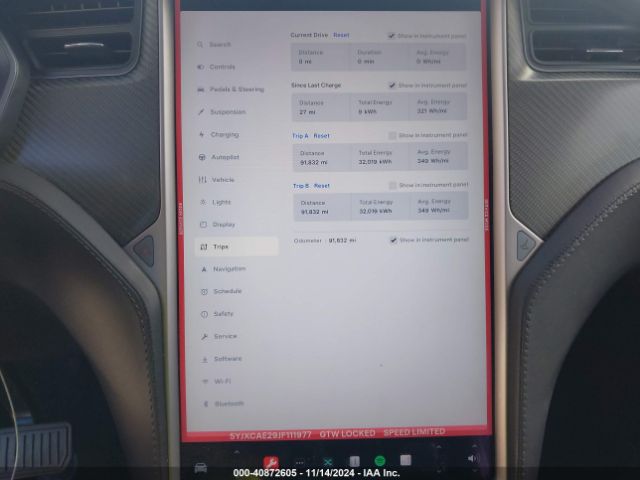 5YJXCAE29JF111977 Tesla Model X 100d/75d/p100d