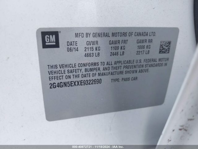 2G4GN5EXXE9322690 Buick Regal Turbo/e-assist Premium I