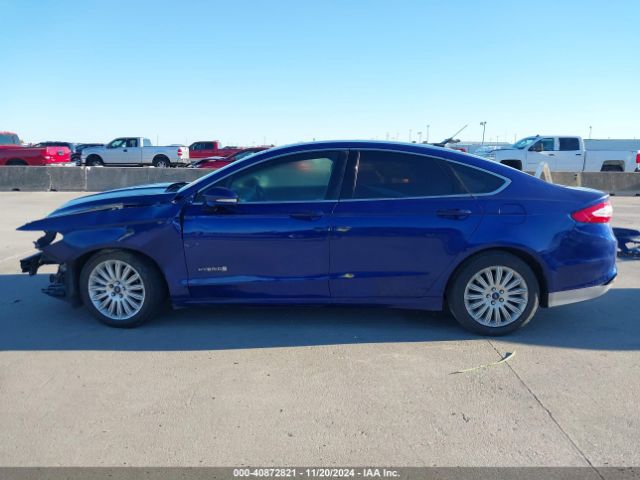 3FA6P0LU7ER163388 Ford Fusion Hybrid Se