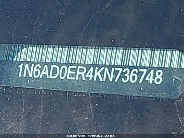 Nissan Frontier Sv 2019 1N6AD0ER4KN736748 Image 9