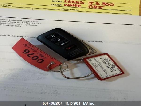 JTHD81F21R5052860 Lexus Is 300 Base (a6)