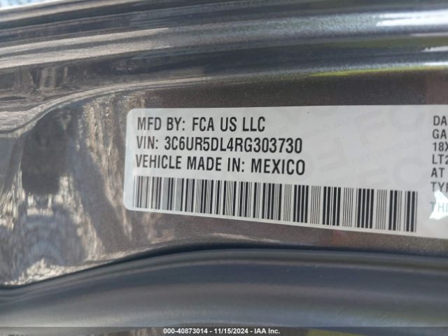 3C6UR5DL4RG303730 RAM 2500 Big Horn  4x4 6'4 Box
