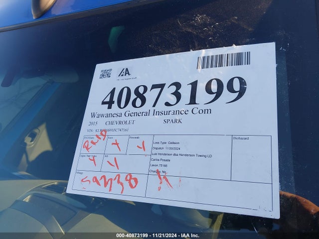 Chevrolet Spark Ls Cvt 2015 KL8CB6S91FC747161 Image 12