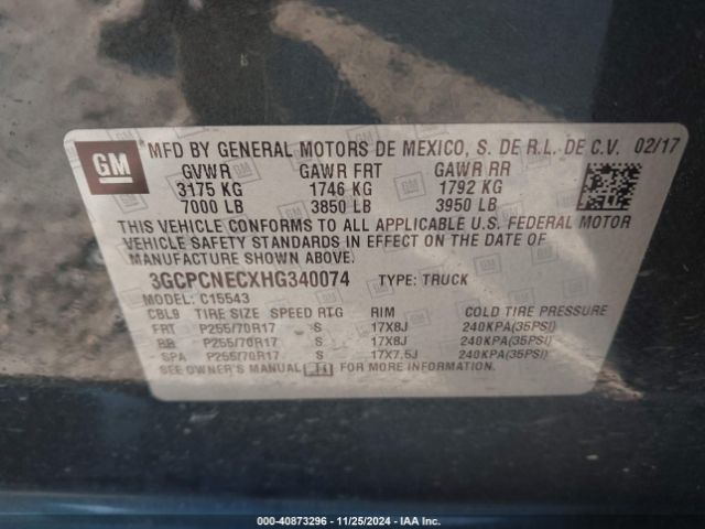 3GCPCNECXHG340074 Chevrolet Silverado 1500 Ls