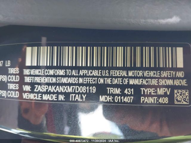 2021 ALFA ROMEO STELVIO ZASPAKANXM7D08119 Photo 8