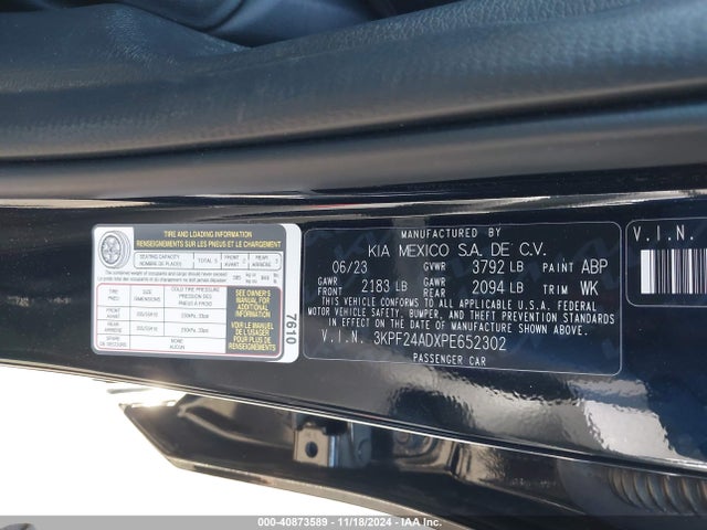KIA Forte Lxs 2023 3KPF24ADXPE652302 Image 9